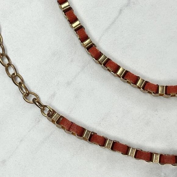 Gold Tone Woven Box Chain Link Belt Large/XL (L/XL) ✨ - Picture 3 of 11